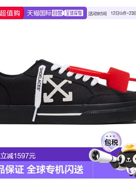 1h可退 香港直邮off-white 女士 黑色 Vulcanized Low 运动鞋 OWI