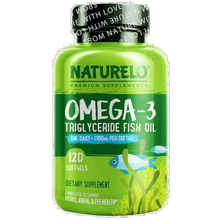 香港直发Naturelo鱼油软胶囊有助眼睛健康无麸质营养丰富120粒