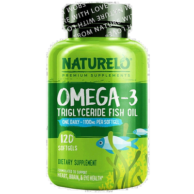 香港直发Naturelo鱼油软胶囊有助眼睛健康无麸质营养丰富120粒