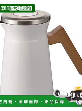【日本直邮】HARIO 不锈钢保温壶 600ml 白色S-STP-600-W