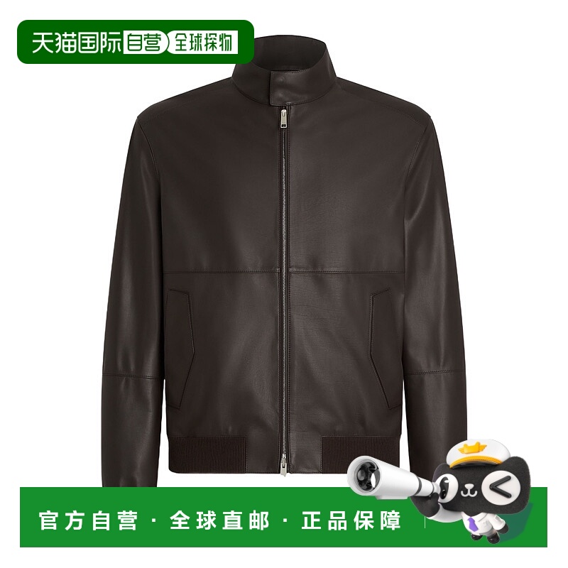 香港直邮Zegna 飞行员皮夹克 UFPNAA9F171
