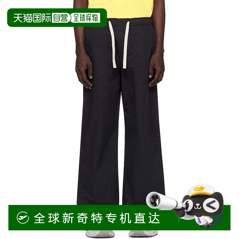 香港直邮潮奢 Palm Angels 棕榈天使 男士 黑色 Curved Logo Loos