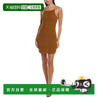 自营A.L.C. Mimi Silk-Blend Mini Dress - brown 美国奥莱直发
