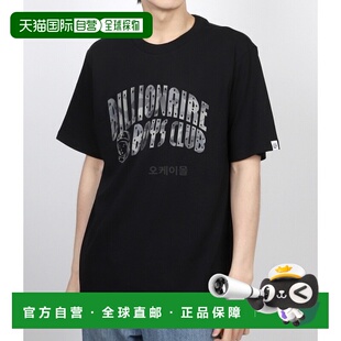 韩国直邮Billionaire Boys Club潮流T恤黑色宽松短袖圆领透气运动