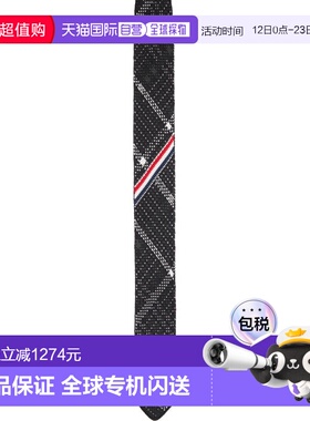 1h可退 香港直邮潮奢 Thom Browne 汤姆 布朗 男士 黑色 Plaid Ch