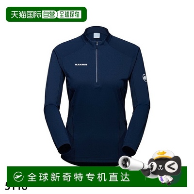 日本直邮Mammut 女士 Energy First Layer 半拉链长袖 亚洲版 MAM