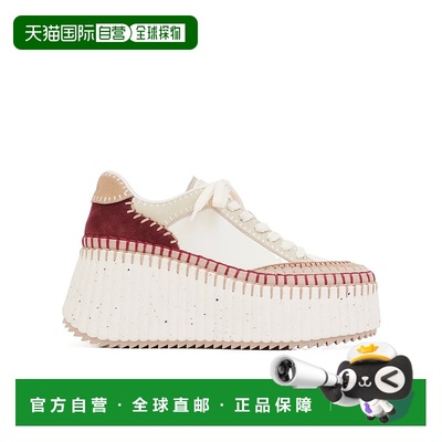 香港直邮Chloe 坡跟系带休闲鞋 C24U02IBD