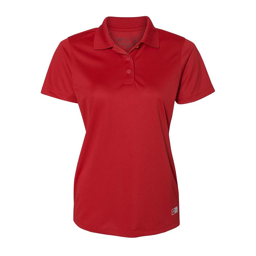 russell athletic【美国奥莱】直发 女士基本款 Polo 衫 - 正红色