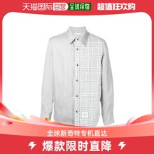 香港直邮潮奢 Thom Browne 汤姆 布朗 男士拼接亚麻衬衫