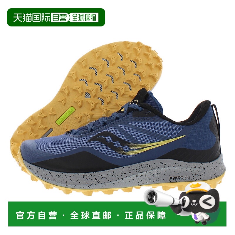 美国直邮Saucony圣康尼Peregrine 12运动鞋蓝色经典耐磨耐穿百搭