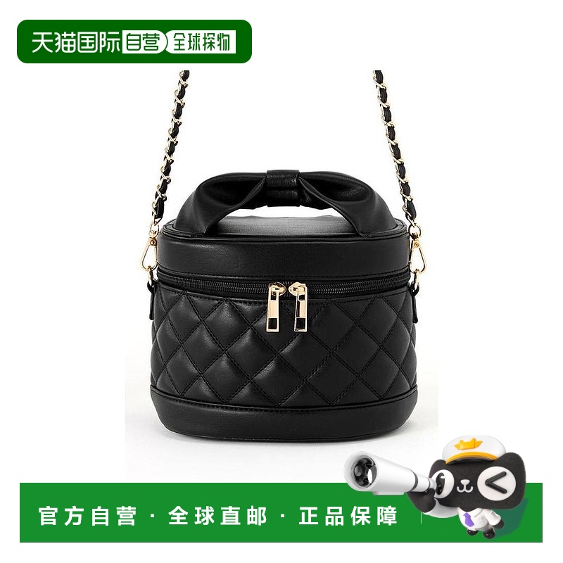 日本直邮日潮 GRL 2Way绗缝化妆包 单肩包斜挎包盒子包DD402