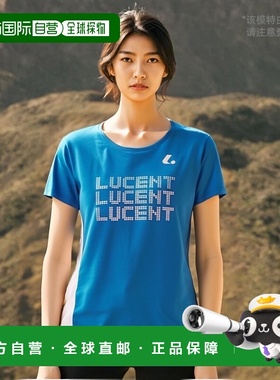 日本直邮LUCENT 女士T恤 蓝色网球T恤 XLH2337 女式短袖