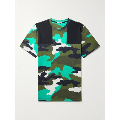 潮奢 Moncler 盟可睐 男士 迷彩印花棉针织T恤 8C00041899OB778