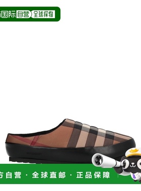 1h可退 香港直邮Burberry 巴宝莉 男士 Mules 木屐 brown棕色 舒