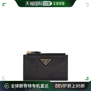 女士钱包 香港直邮PRADA 1MC086QHHF0002 Leath 黑色 Saffiano