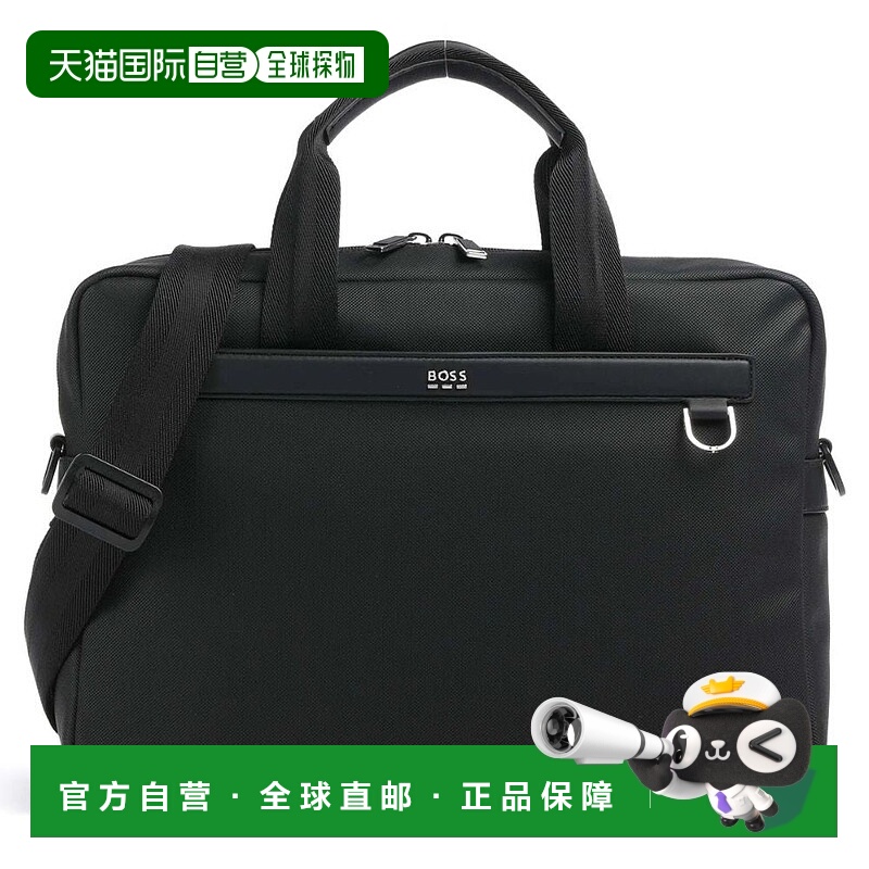 自营Hugo Boss Men's Jinko Evo Document Case Briefcase, Black
