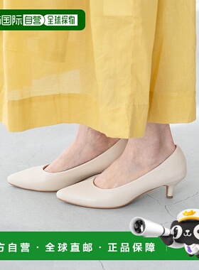 日本直邮Menue 中跟女式浅口鞋 单鞋高跟鞋 ME8623BW02032黑色