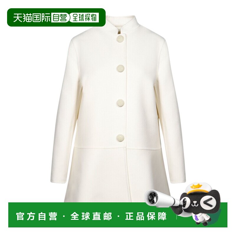 香港直邮VALENTINO 女士外套 BCA8726JAA03 SS2026 白色 长袖大衣,女装/女士精品,短外套,淘宝优惠券,粉丝福利购,淘宝优惠卷