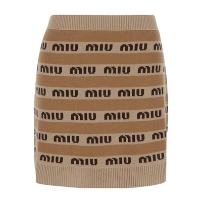 Miu Miu 羊毛针织半身裙 MMG4581V8X