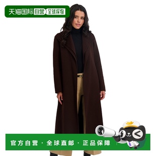 Faced Belted Blend Wool Double Fit Slim Women 自营TAHARI