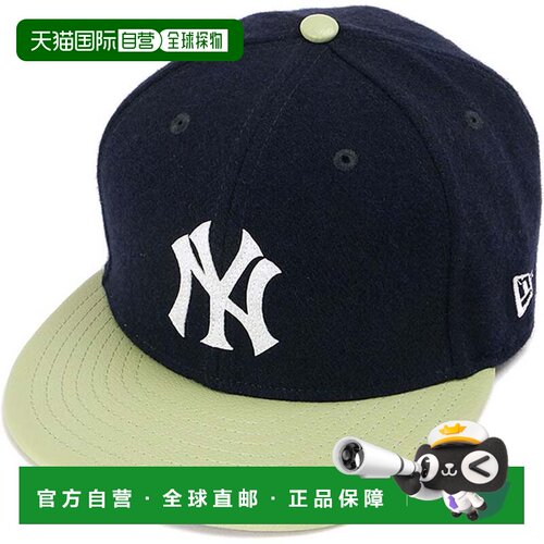 日本直邮New Era 棒球帽 海军蓝浅绿 59FIFTY GORO NEYYAN MELTON