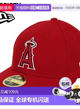 New Era 男士 LP59FIFTY 洛杉矶天使队低调棒球帽带 MLB