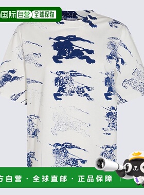 香港直邮BURBERRY 女士T恤 8082128B7264 SS2024 白色 White cott