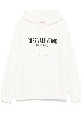 VALENTINO 男士针织毛衣 VMF28NAPJA03 SS2025 白色 长袖连帽衫