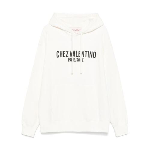 VALENTINO 男士针织毛衣 VMF28NAPJA03 SS2025 白色 长袖连帽衫