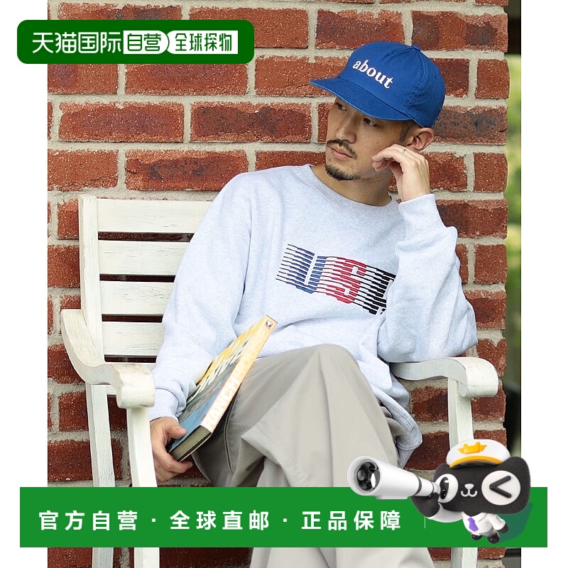 1h可退 日本直邮Russell Athletic 男士 USA刺绣圆领卫衣 9213043