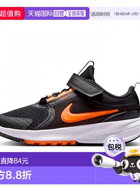 日本直邮Nike 星跑者 5 PS 儿童运动鞋 [HF7005-006] 黑色×橙色