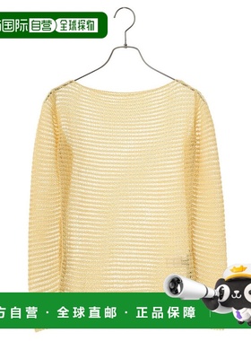 1h可退 日本直邮Paloma Wool 女士柔和黄色透视长袖上衣 SJ0306