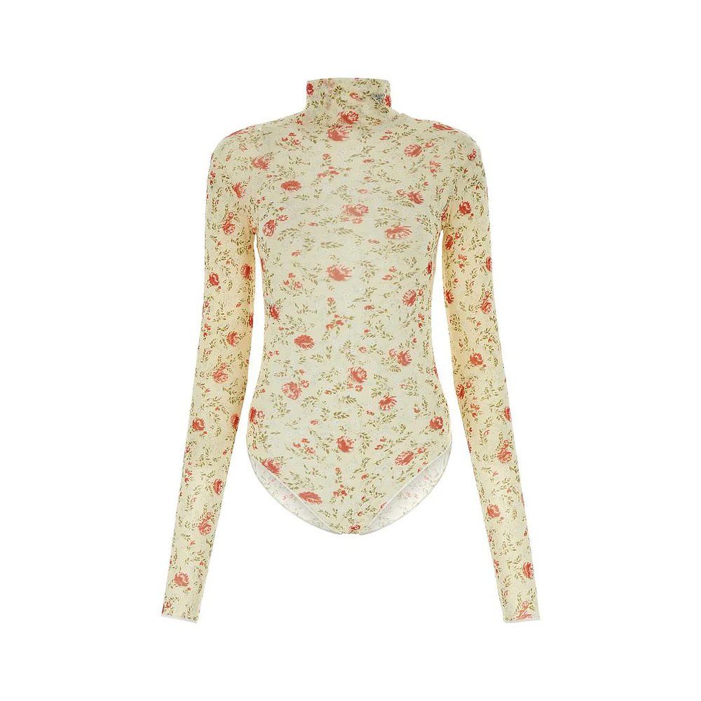 PRADA 女士T恤 32157SOOO14ZKF0011 AW2024 花色 JERSEY