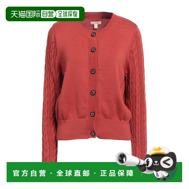 1h可退 香港直邮Barbour 巴伯尔 女士 针织开衫 orange橙色 舒适