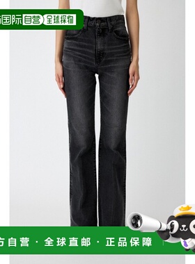 1h可退 日本直邮MOUSSY 女装 高腰弹力显瘦直筒牛仔裤 010IAA1267