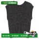 香港直邮MaxMara 麦斯玛拉 女士 1h可退 煤炭黑毛线衫 TAFFY005
