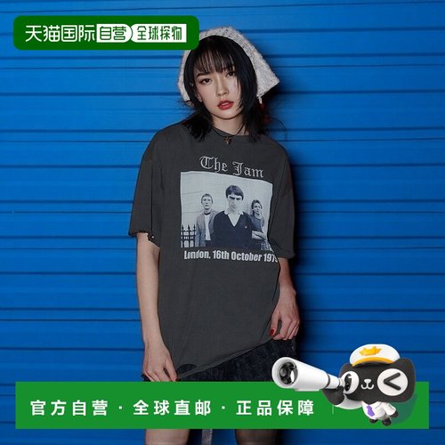 1h可退 日本直邮Kevin Cummins×jouetie 女士BIG摇滚摄影T恤 082