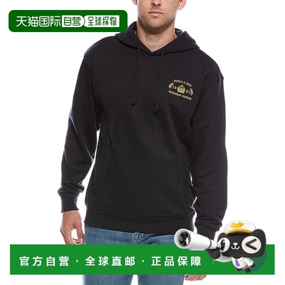 自营Scotch & Soda Fleece Graphic Hoodie - black 美国奥莱直发