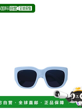 香港直邮GUCCI 女士眼镜 GG1545S004 CO 黑色 古驰几何框架太阳镜