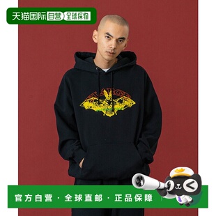 1h可退 日本直邮XLARGE男女同款宽松连帽衫 前幅大图形刺绣设计 1