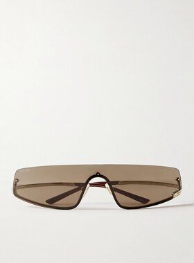 Gucci 古驰 女士 半边框太阳镜 GG1561S metal金属色 舒适时尚