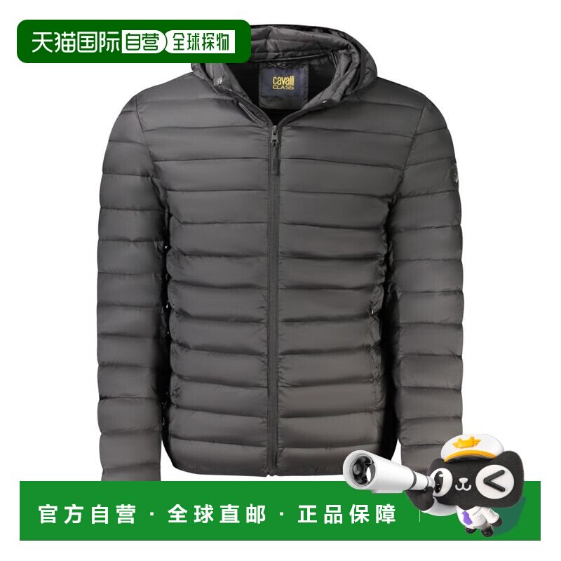 自营Cavalli Class Polyester Men's Men's Jacket - black 美国图片