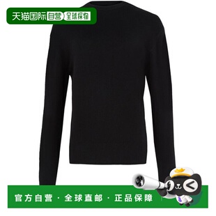 自营欧洲直邮Toteme Knitwear女士黑色羊绒圆领毛衣针织上衣