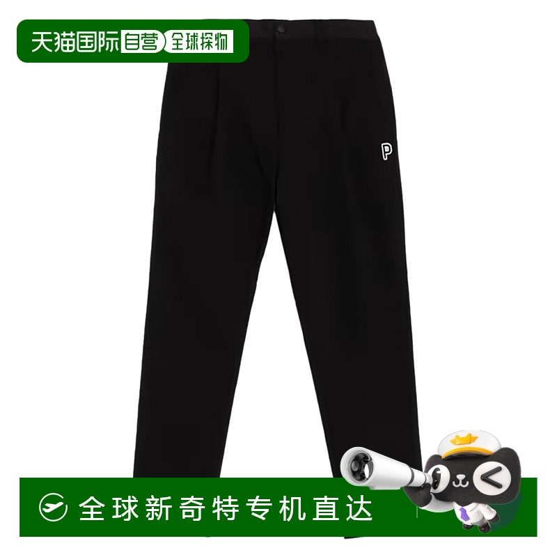 日本直邮PUMA Golf P EX 松紧纯色锥形休闲裤 男款 黑色彪马