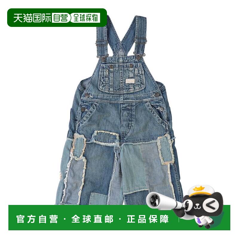 日本直邮DENIM DUNGAREE 8盎司牛仔改制背带裤 蓝色
