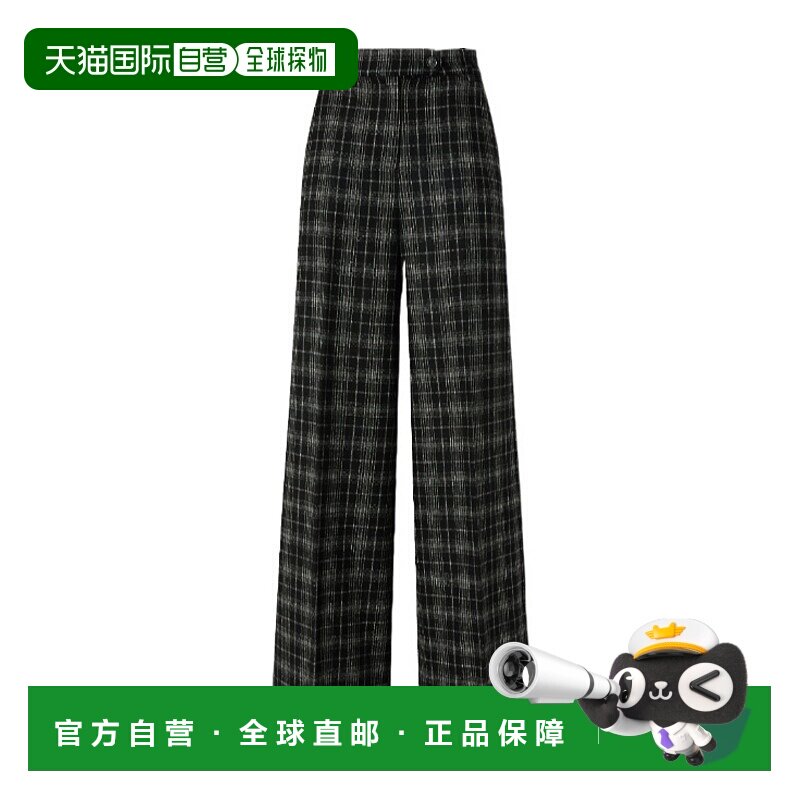 香港直邮PINKO 女士休闲裤 106064A36MZC8 AW2025 花色 Wide Chec