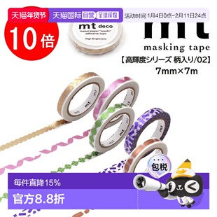 日本直邮Kamoi Kakoshi mt1P 7mm×7m mt 美纹纸胶带 Maste