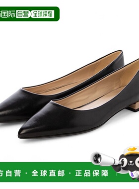 日本直邮FABIO RUSCONI 尖头皮跟高跟鞋 FA933BW022201 黑色单鞋