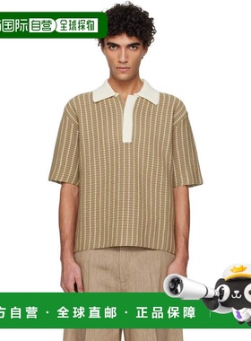 香港直邮Jil Sander 吉尔 桑达 男士 驼色 Polo 衫 J22GL0131J154