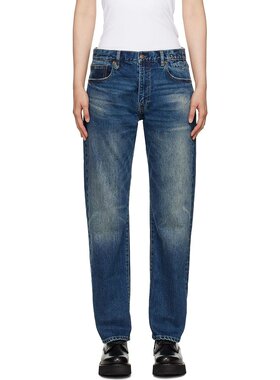 潮奢 R13 女士 蓝色 Cuffed Romeo 牛仔裤 R13WD113D160A